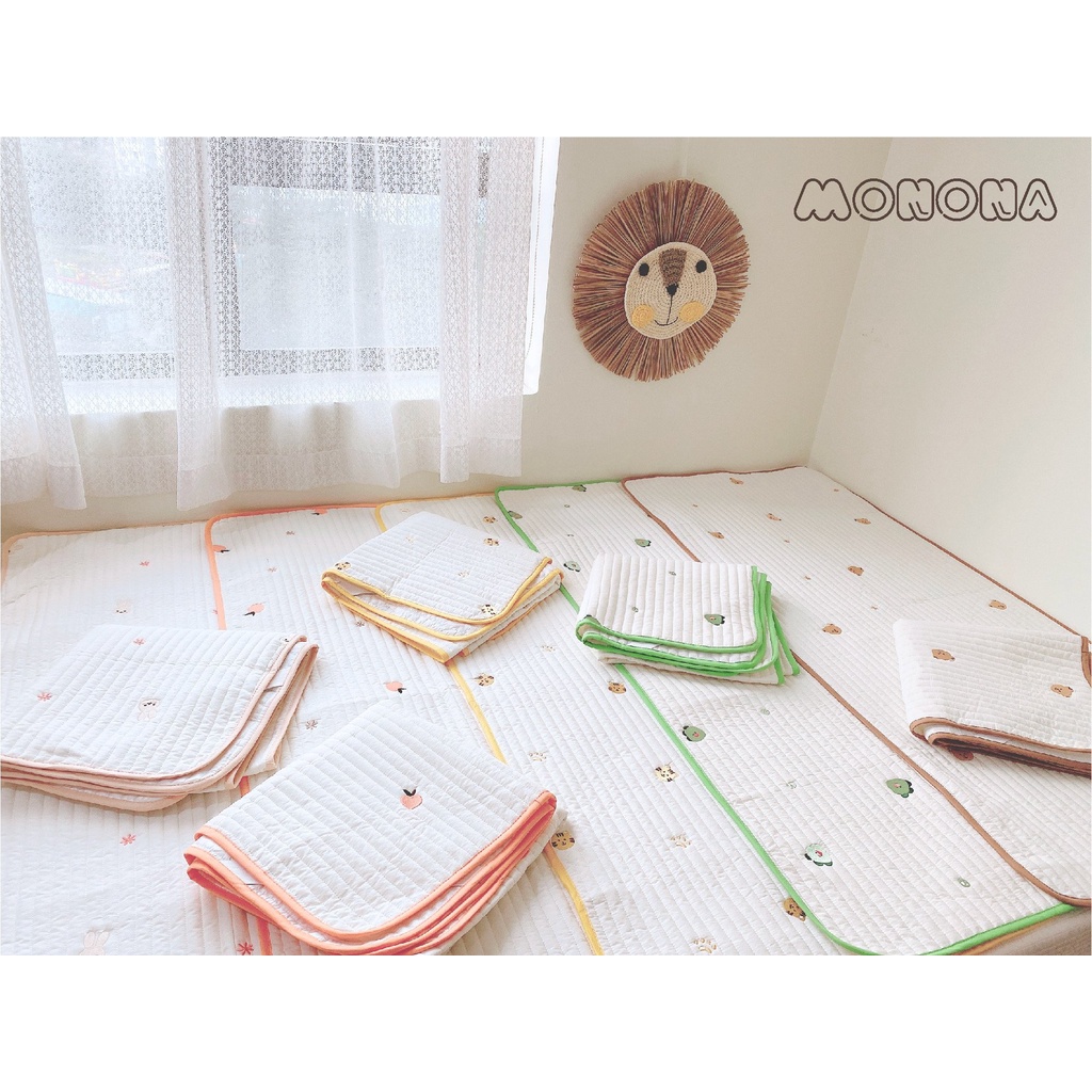 Thảm điều hòa xuất Hàn - Thảm điều hòa MONONA Tấm Lót Bảo Vệ Chần Bông Thấm Hút Tốt Thoáng Mát An Toàn Cho Bé