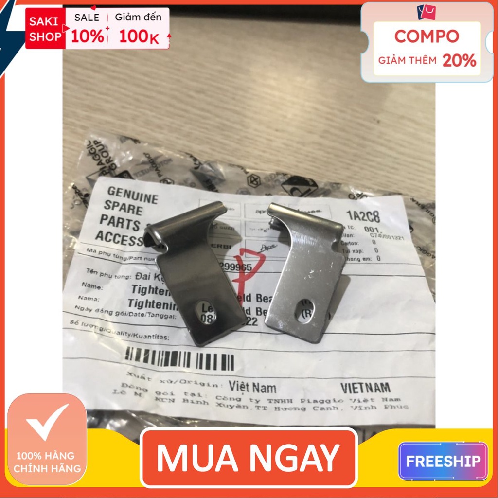 Kẹp inox Nẹp Yếm Vespa Lx