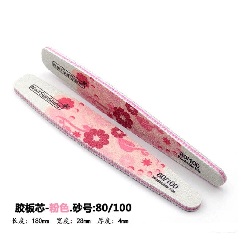 Giấy Nhám Đánh Bóng Móng Tay Màu Trắng Sữa Chống Nước In Hoa Phong Cách Hàn Quốc