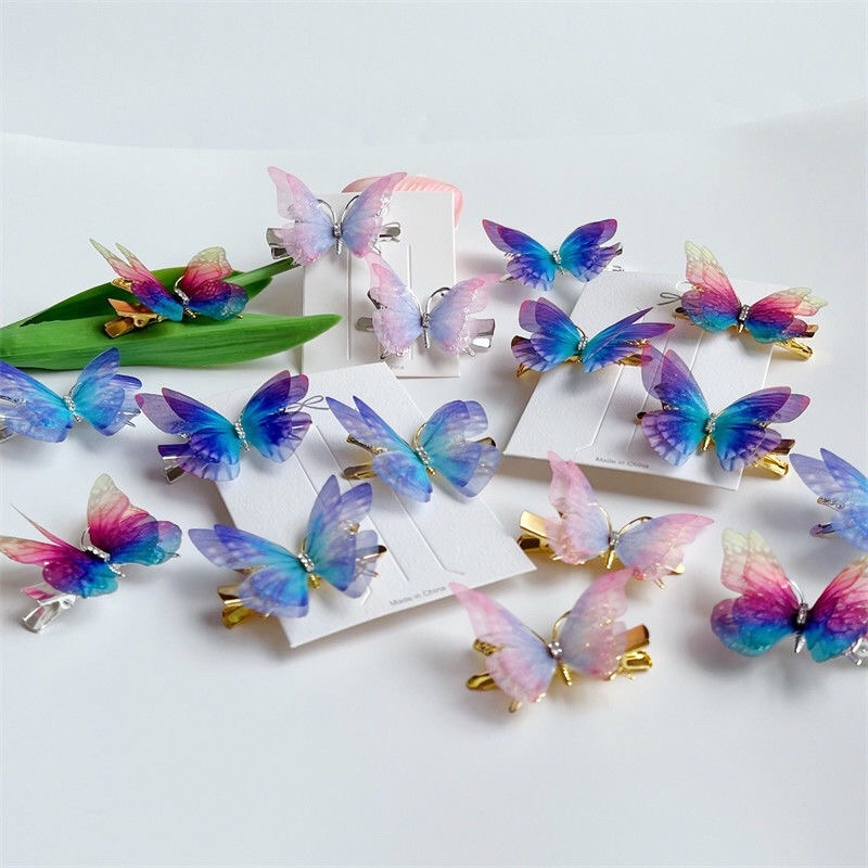 Kẹp Tóc Tiểu Thư Nhiều Màu sắc 3D Siêu Dễ Thương
