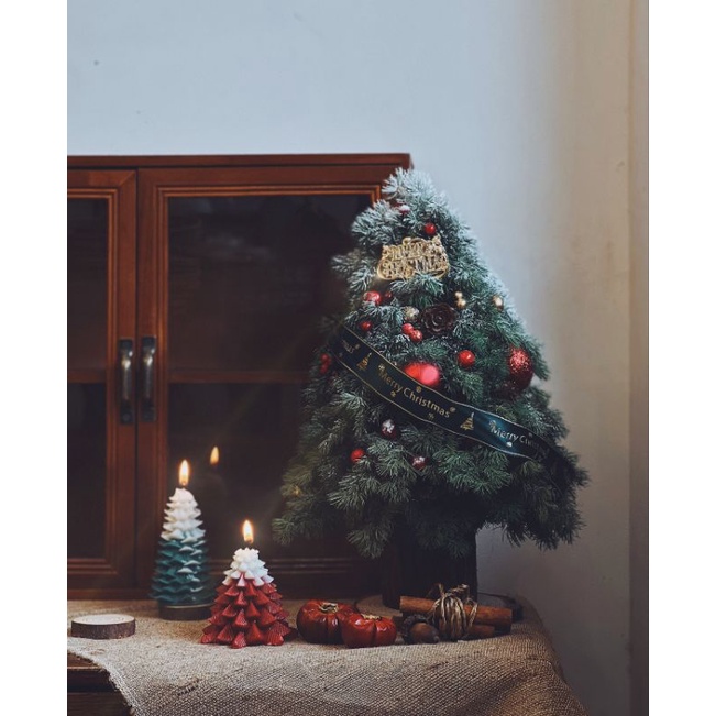 Nến thơm cây thông siêu xinh mùa giáng sinh_decor_hanmade