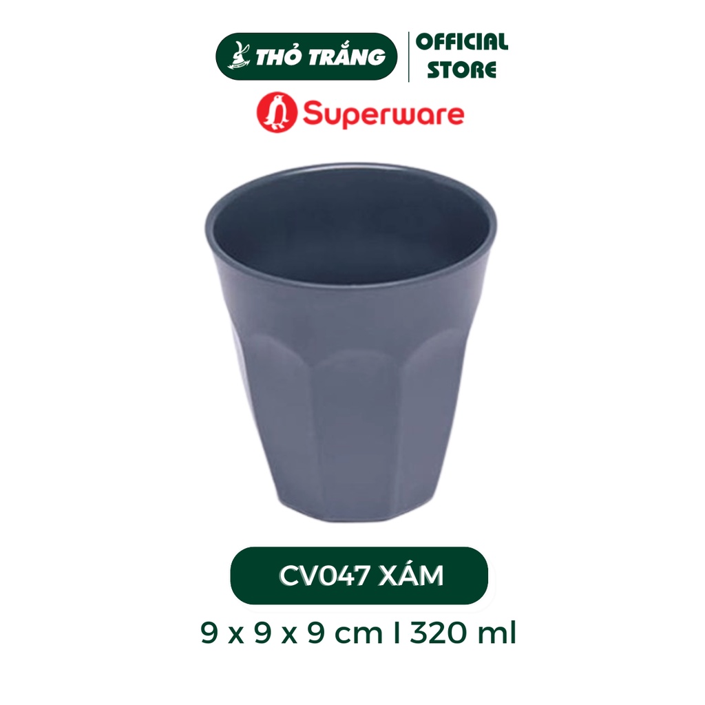 Ly trà đá nhựa melamine xuất khẩu đủ màu Cv047 superware