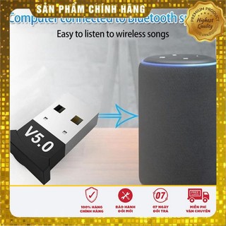 [V5.0] USB Bluetooth 5.0 cho PC -USB Bluetooth Máy tính kết nối 20m V5.0 (tuanboutique)
