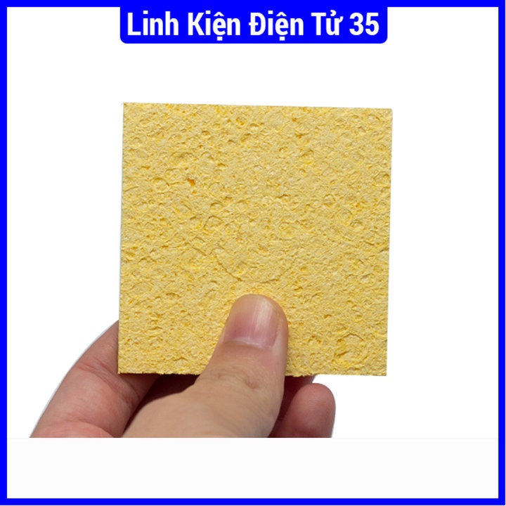 Bọt biển chùi mỏ hàn 6x6 cm (loại xịn ) vệ sinh sạch đầu mũi hàn