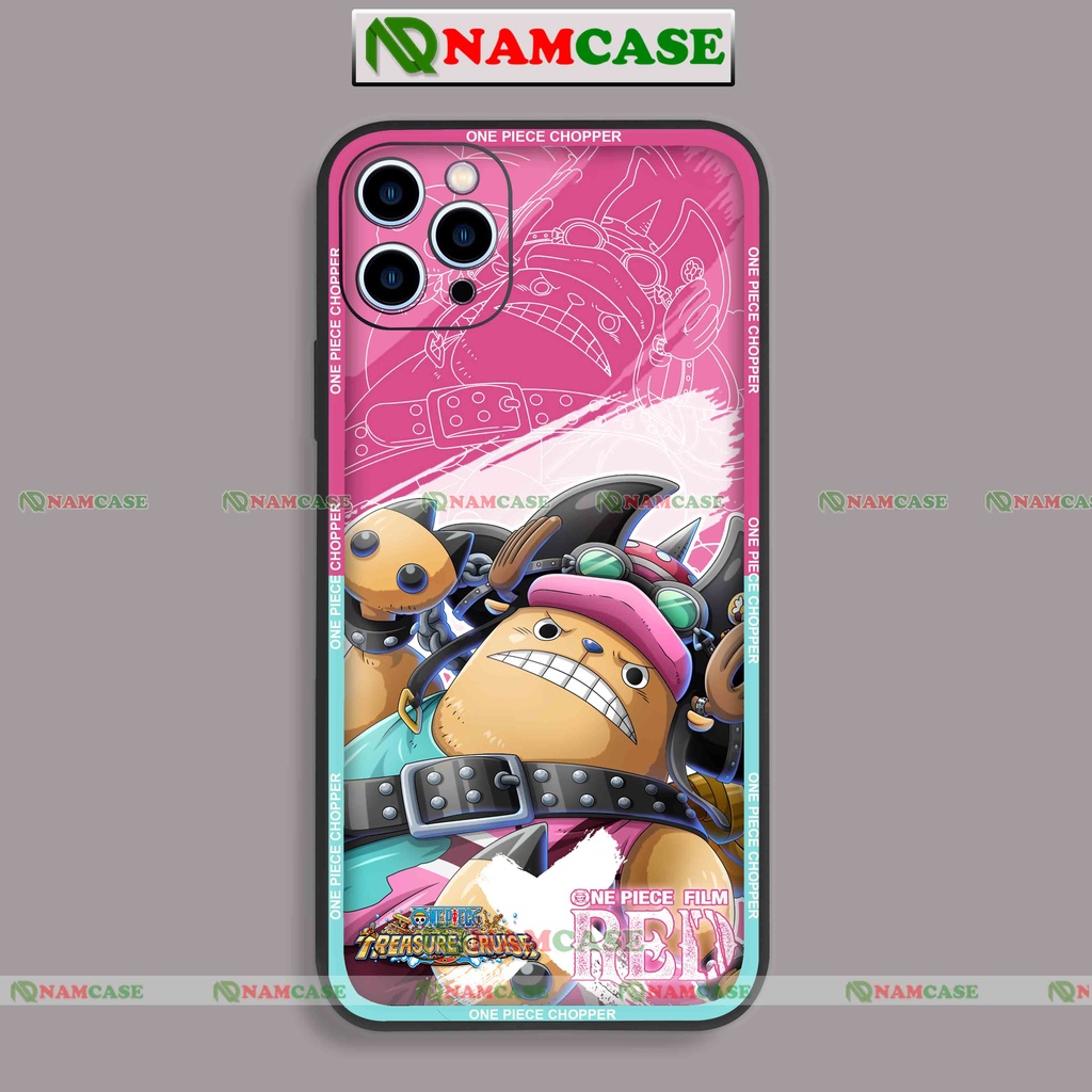 Ốp lưng điện thoại iPhone anime one piece Chopper cạnh vuông silicon dẻo ip 6/6s/7/8/X/XS/XR/11/12/13/14 Pro Max Plus