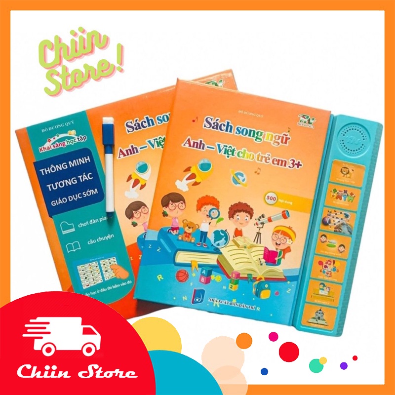 Sách nói song ngữ Anh – Việt – Phiên bản đặc biệt Thanh Nga cho bé từ 2 tuổi trở lên