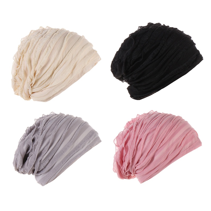 1 Mũ Turban Giữ Ấm Thoáng Khí Thời Trang Xuân Thu Cho Bạn Gái