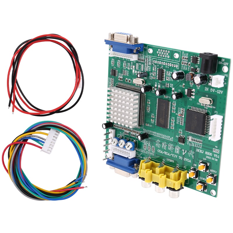 Bảng Mạch Chuyển Đổi GBS8200 CGA / EGA / YUV / RGB Sang VGA Cho Màn Hình LCD GBS-8200