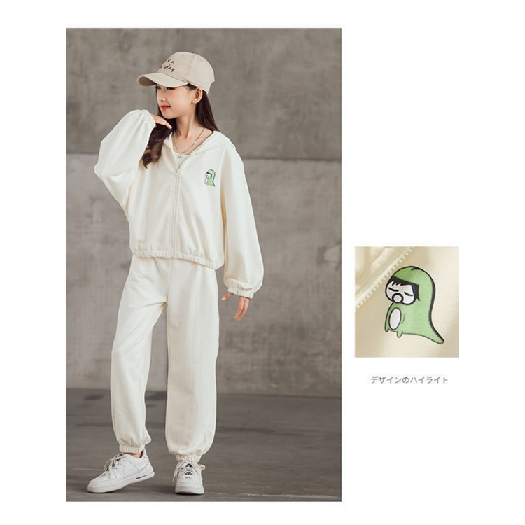 Đồ bé gái | Set Đồ Thể Thao Gồm Áo Hoodie Tay Dài + Áo Khoác Không Tay + Quần Dài Dành Cho Bé Gái 3-5 - 8-10 - 14 Tuổi