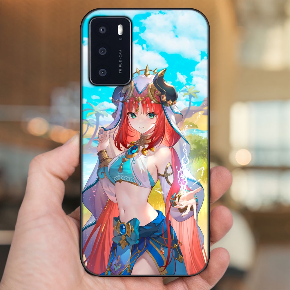Ốp lưng Oppo A16 viền đen in hình Nilou Genshin Impact