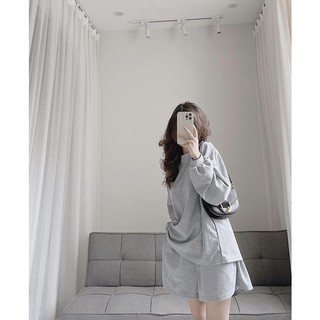 Set nỉ thể thao tổ ong cổ tròn by Samhyewear