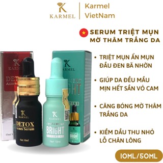 Bộ Serum Detox Acnes, Treatment Bright - Xoá Mụn Căng Bóng Trắng Da Mờ Thâm Nám loại bỏ da sần vỏ cam Karmel(Kamel)