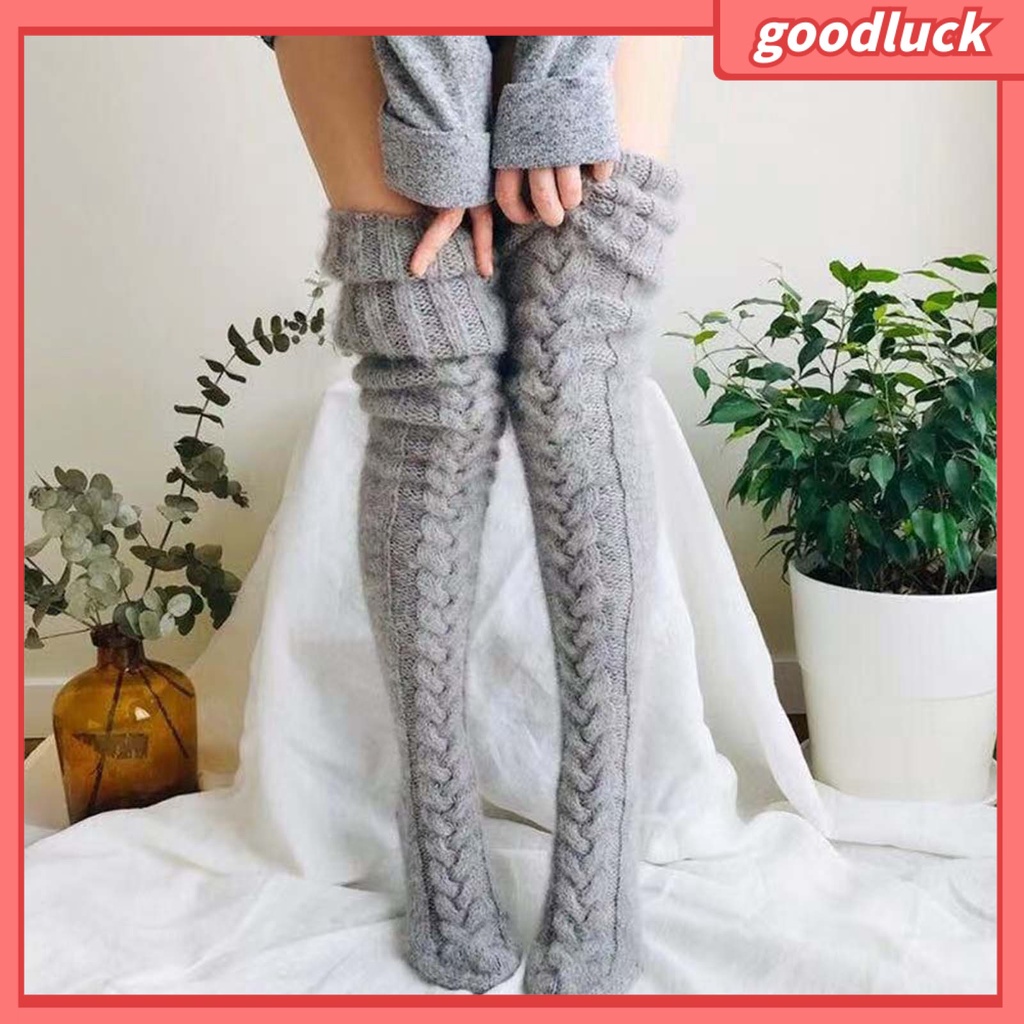 1 Đôi Tất Chân Nữ Dày Chống Rách Màu Sắc Thanh Lịch