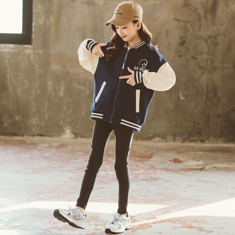 Áo Khoác hoodie In Hình Cô Gái Anime Thời Trang Xuân Thu 2022 Cho Bé Gái 11 Tuổi