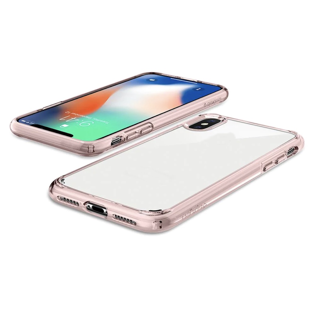 Ốp Lưng Cho iPhone X / Xs Spigen Ultra Hybrid _ Rose Crystal