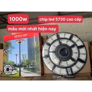 Đèn năng lượng mặt trời UFO,đèn led trang trí sân vườn 1000W,500W góc 360,điều khiển,cảm biến chuyển động