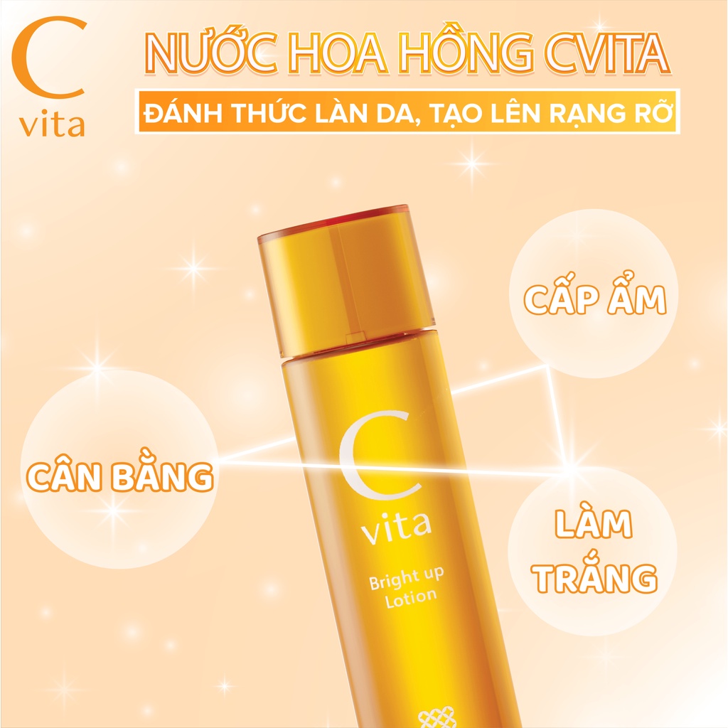 Nước Hoa Hồng MEISHOKU CVita Chứa Vitamin C Dưỡng Trắng Da Và Dưỡng Ẩm 150ML