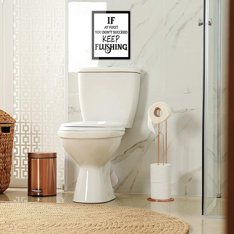 Set 9 Tấm Áp Phích Dán Tường Phòng Tắm / Nhà Bếp Trang Trí Kiểu Vintage