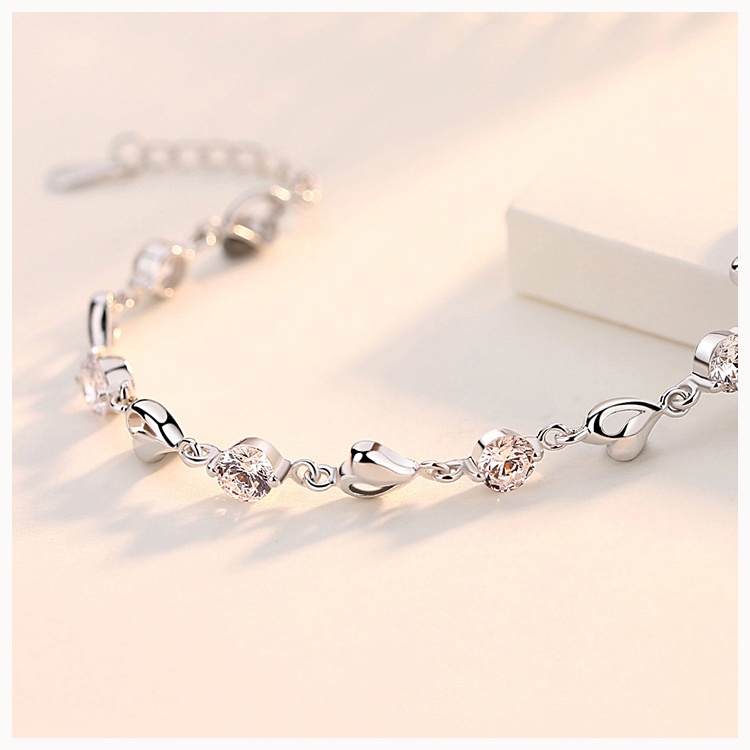 Lắc Tay Bạc Nữ || Heart Of The Ocean-Vòng Tay Bạc tự thiết kế  của M.Lady Jewelry and fashion