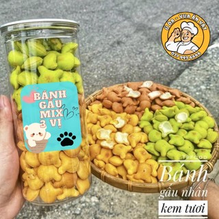 Bánh gấu mix 3 vị - món ăn tuổi thơ - ú oà