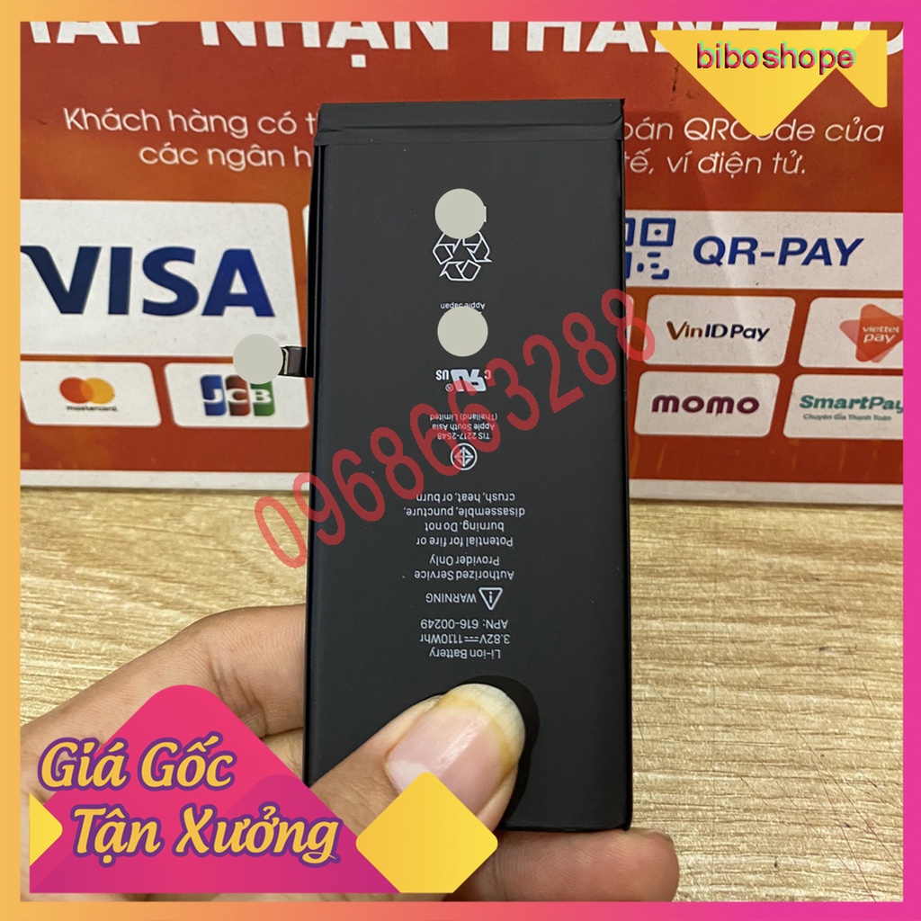 🔥Free ship🔥PIN lphôn dung lượng chuẩn  cho điện thoại táo 5 5S 5C 5SE 6 6S 7 8 Plus X XR XS XSM 11 12 Pro Max SE2...