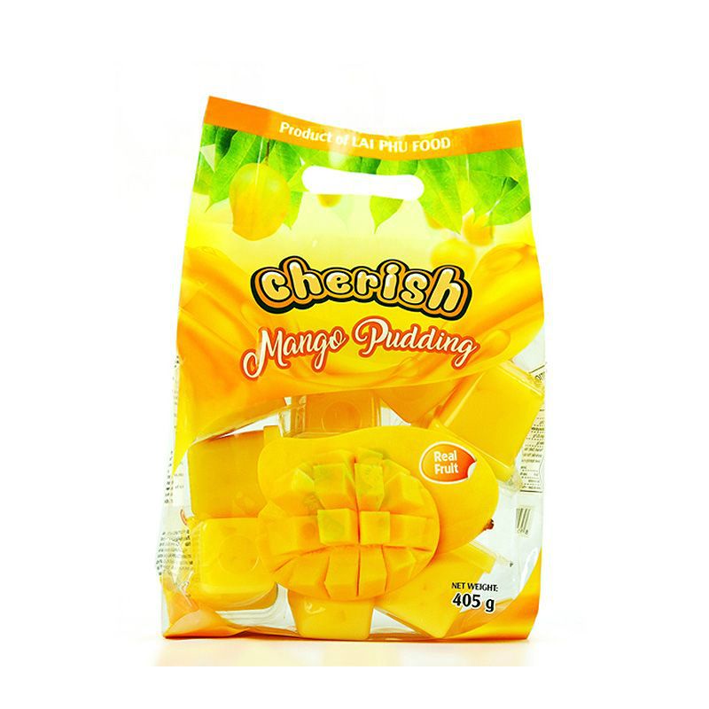 Thạch Pudding Lai Phú Vị Thơm/Xoài/Mãng Cầu Gói 405G - Thạch Cherish Trái Cây Việt Nam