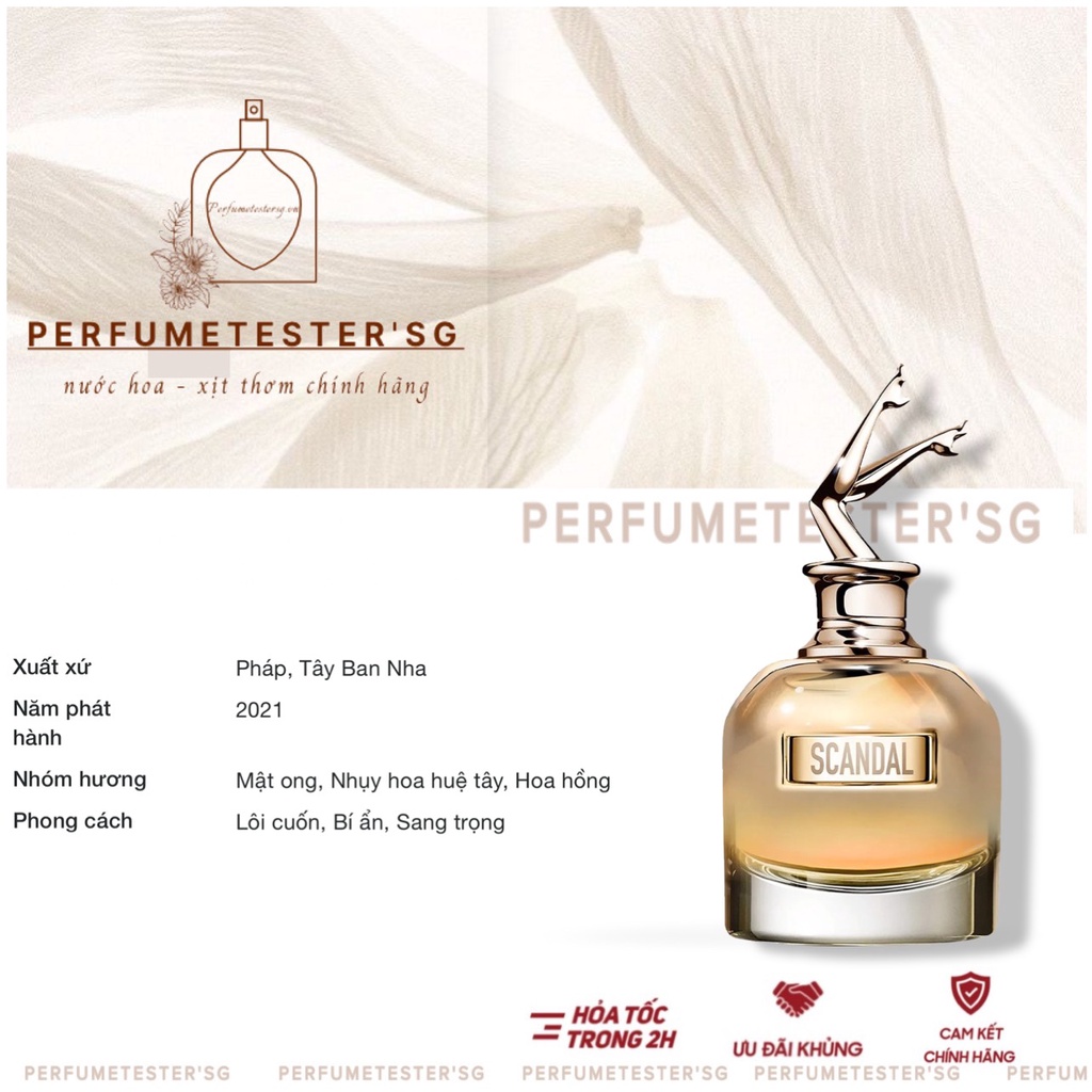 Nước hoa Jean Paul Gaultier Scandal Gold -perfumetester