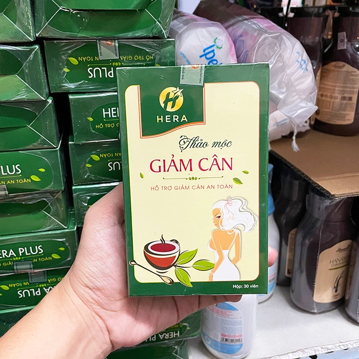 Trà Thảo Mộc Giảm Cân HERA PLUS ✅ Giảm béo thanh lọc cơ thể tiêu tan mỡ thừa an toàn hiệu quả mẫu mới nhất