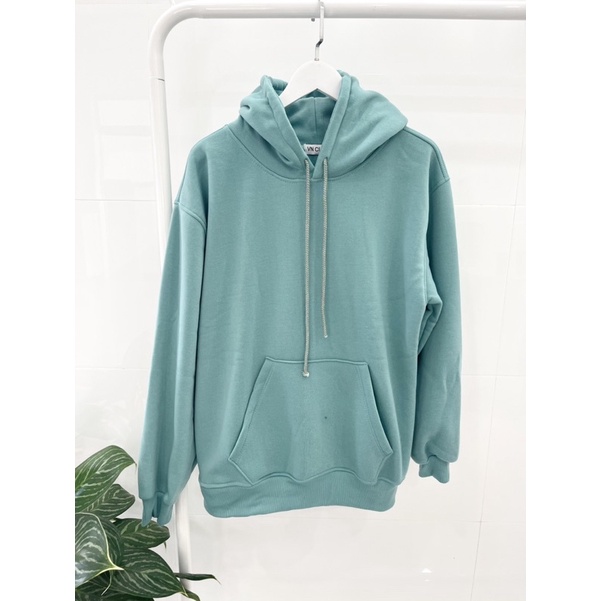 Áo hoodie trơn VN CLO xanh lạ - HD022
