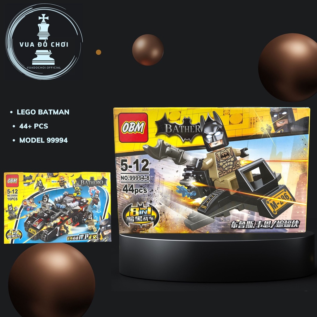 Đồ chơi kiểu Lego Batman, Lắp ráp mô hình người dơi Bat man 45 PCS