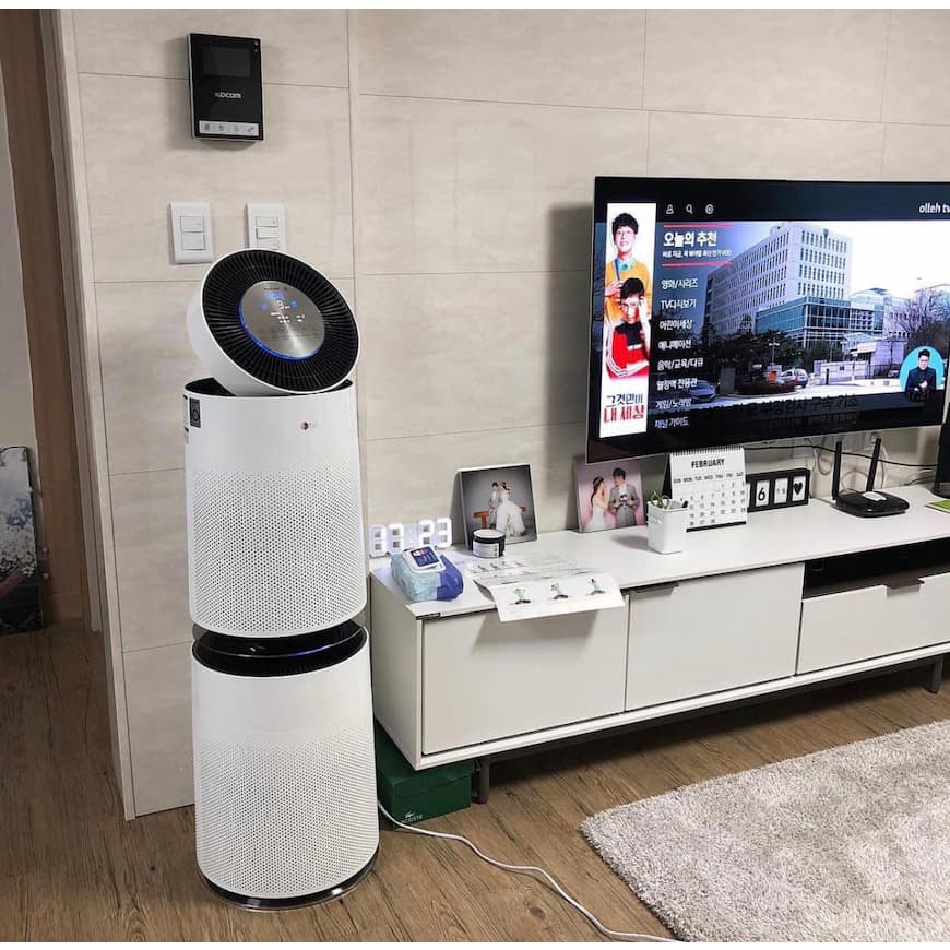 Máy lọc không khí LG PuriCare AS301DWFA màu trắng 2 tầng