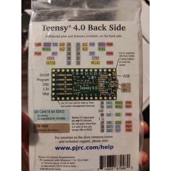 Bảng mạch Teensy 4.0 IMXT1062