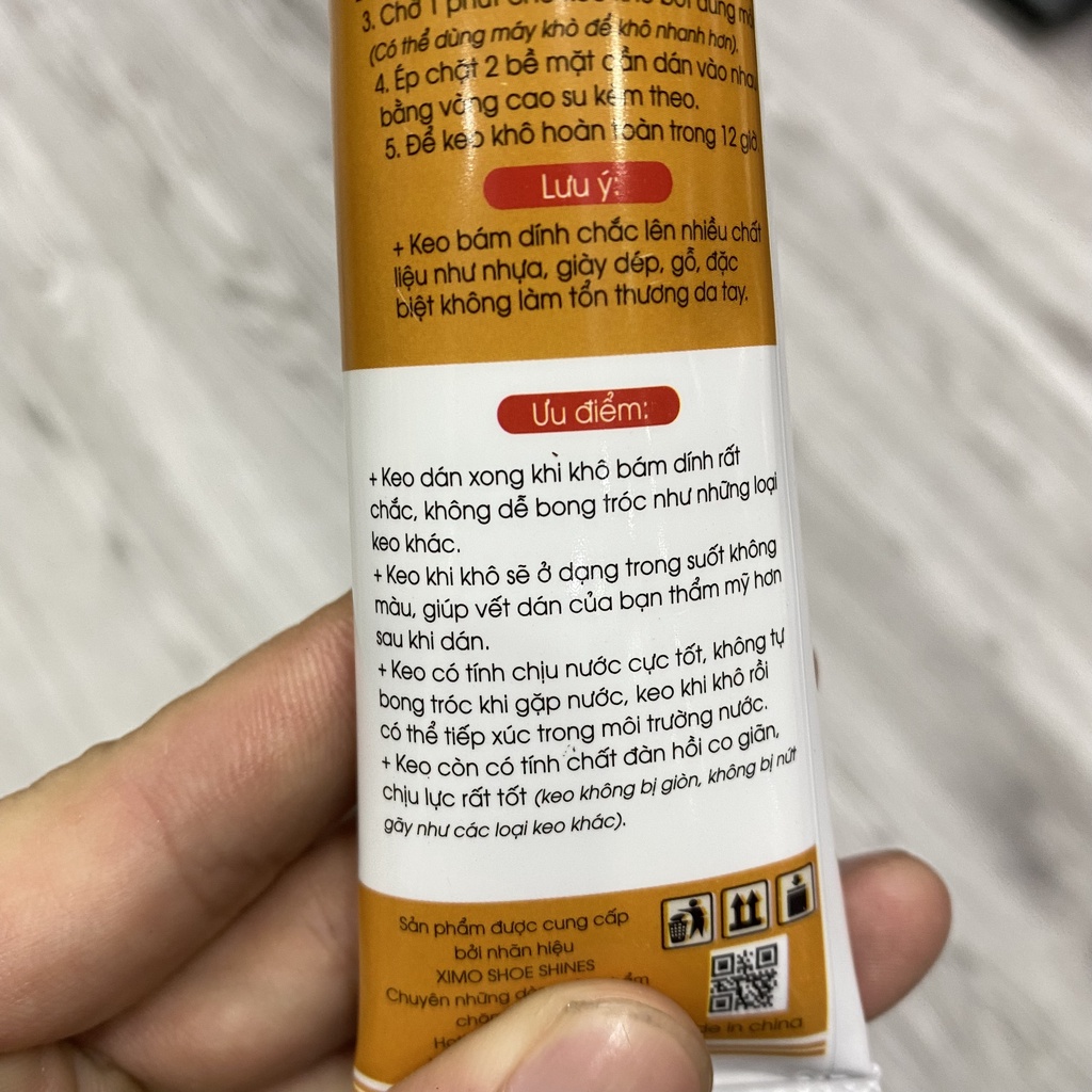 Keo dán đế giày thương hiệu Ximo - Hype Sneaker - Chất lượng cao cấp
