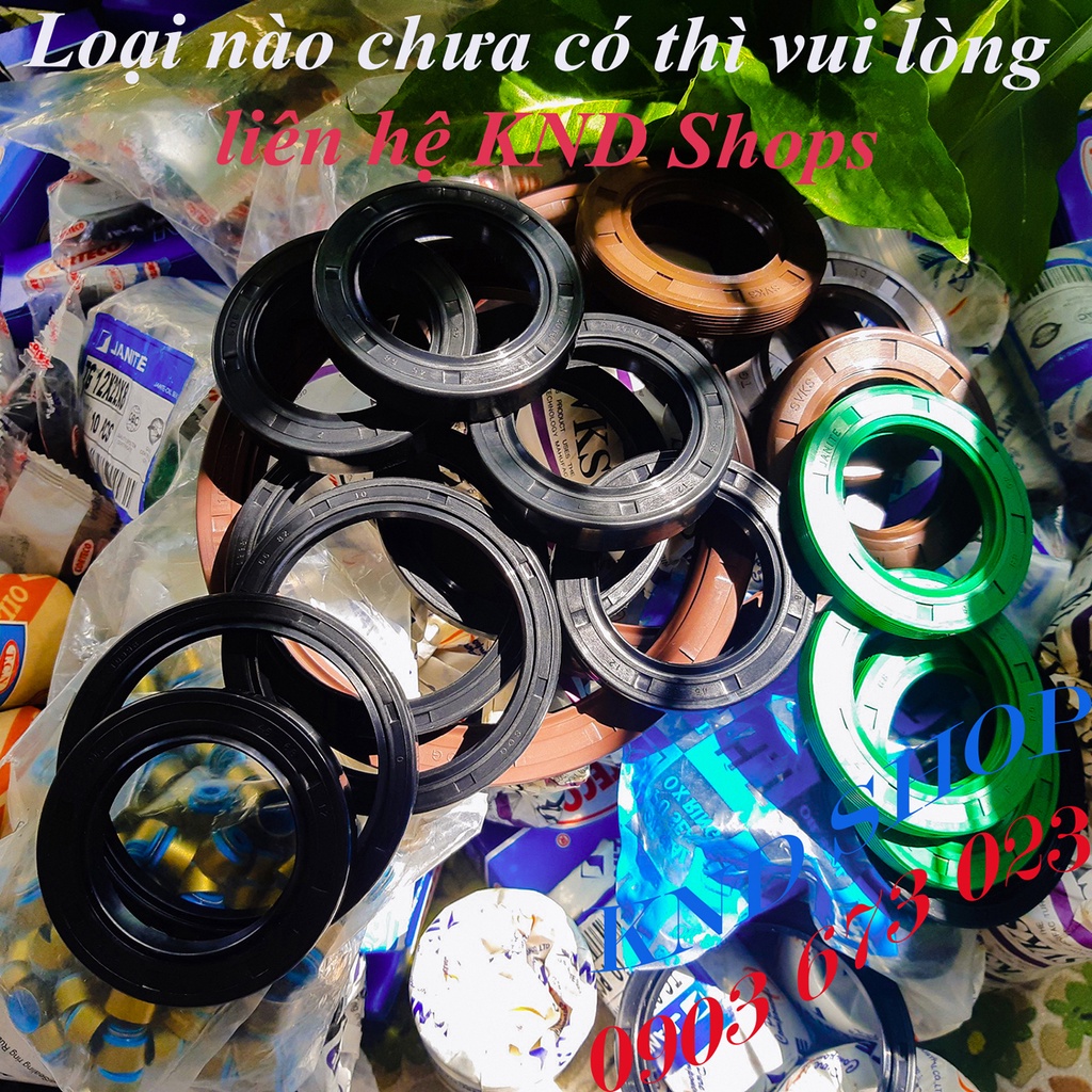 Phớt chặn dầu trục 15mm hiệu Janite TG 15*24*5 | TG 15*28*5 |TG 15*25*7 |TG 16*26*7 cho máy phát điện | KND Shops
