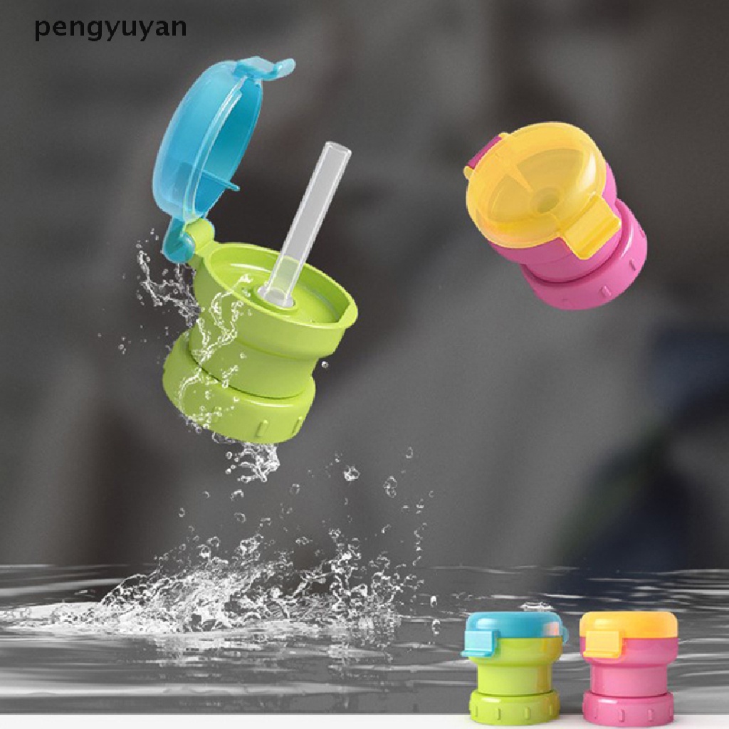 Bình Nước Soda / Nước Ép Chống Tràn Kèm Ống Hút Nhỏ Gọn Cho Bé