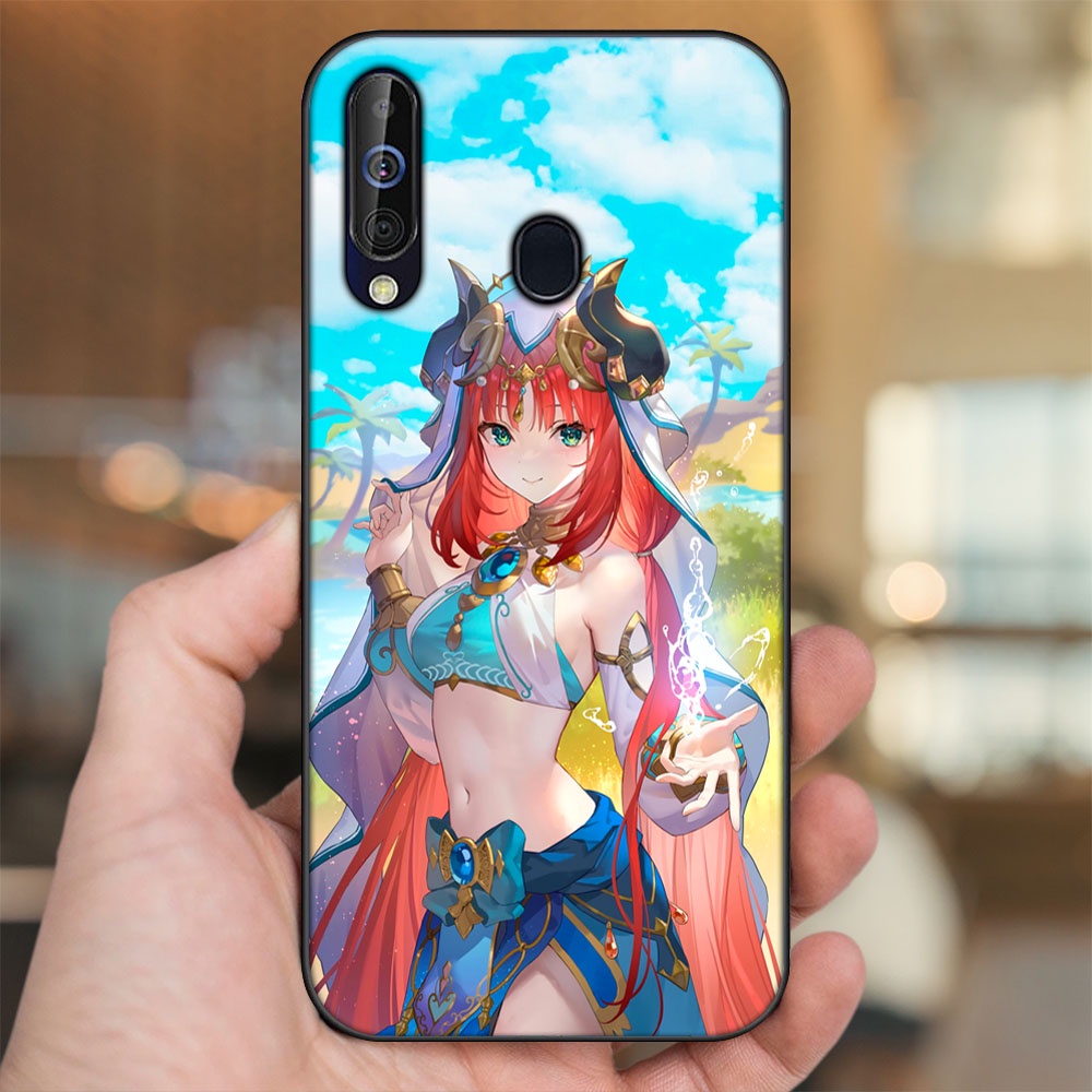 Ốp lưng Samsung A8s, A60, M30 viền đen in hình Nilou Genshin Impact