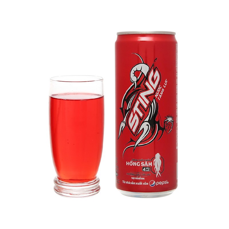 Nước tăng lực Sting hương dâu tây đỏ 320ml