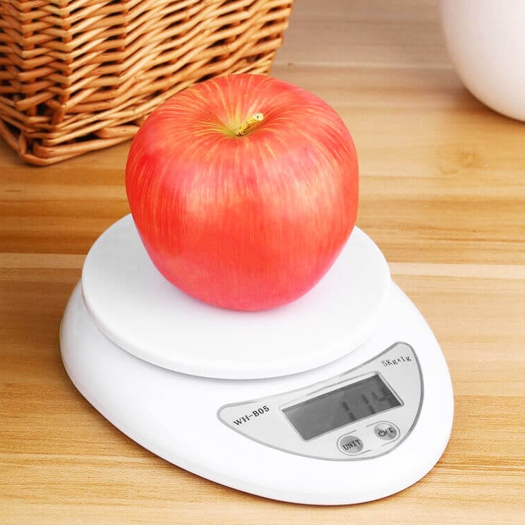 Cân Tiểu Ly Điện Tử Nhà Bếp Mini Định Lượng 1g - 5Kg Làm Bánh Độ Chính Xác Cao Tặng Kèm 2 Pin AAA.