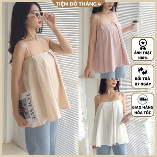 Áo Kiểu Nữ 2 Chất Cotton Có Tăng Đơ Dây TIỆM ĐỒ THÁNG 4 VIN TOP