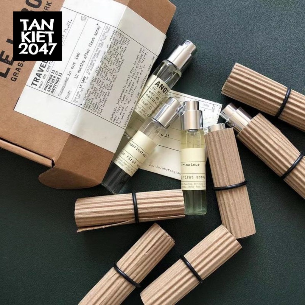 Tách Sét Nước Hoa Dạng Ống Cao Cấp le labo 10ml ( Đủ số )