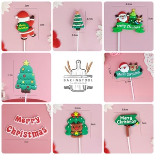 Que trang trí bánh chủ đề noel