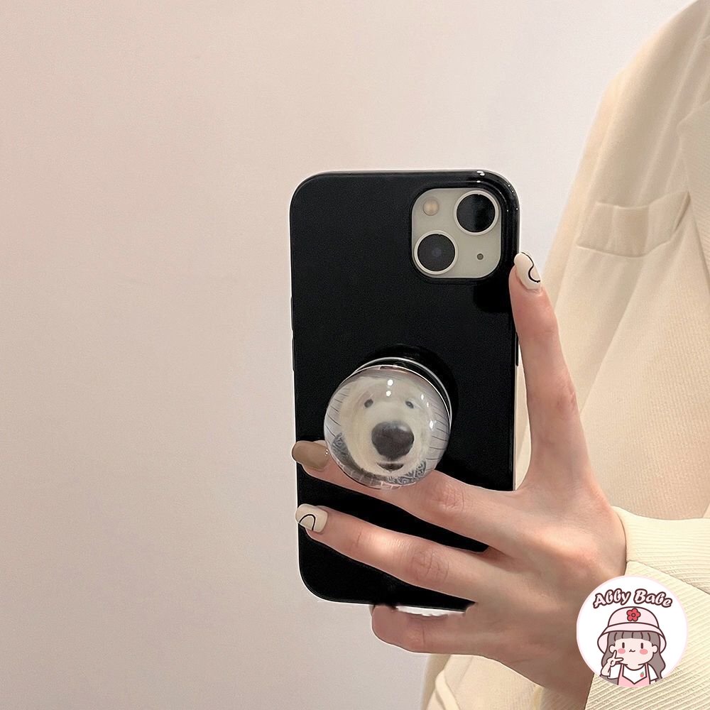 Ốp Điện Thoại TPU Mềm Chống Mồ Hôi Có Giá Đỡ Hình Chú Cún Dễ Thương Cho IPhone 14 Pro Max 11 7Plus 13 12 11 Pro Max X XS