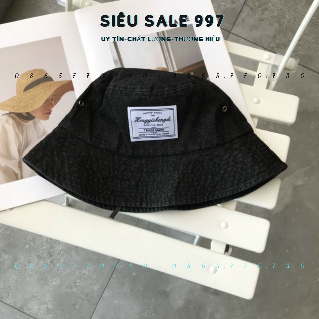 MŨ VÀNH JEAN LOGO QC HÀNG LOẠI 1 CÓ DÂY ĐIỀU CHÍNH DỄ MANG