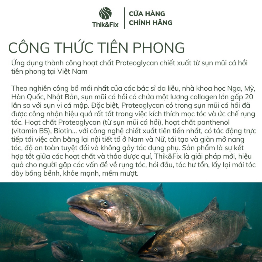 Cốm uống kích thích mọc tóc THIK&FIX  - Bổ huyết, giảm rụng tóc, dưỡng tóc chắc khỏe
