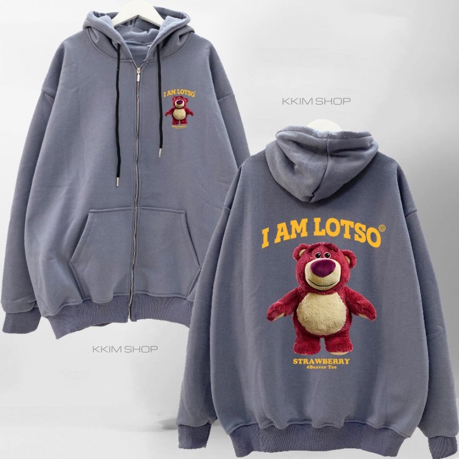 Áo Hoodie nỉ I AM LOTSO hảng nỉ bông nhiều màu sắc trẻ trung, Áo Hoodie Unisex Nam Nữ