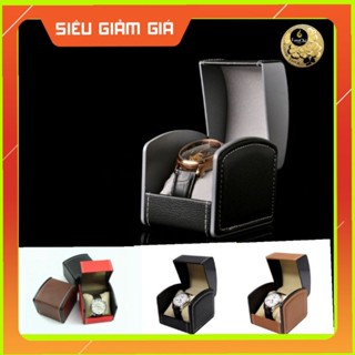😍hộp đựng đồng hồ da cao cấp màu đen Lanchi1688