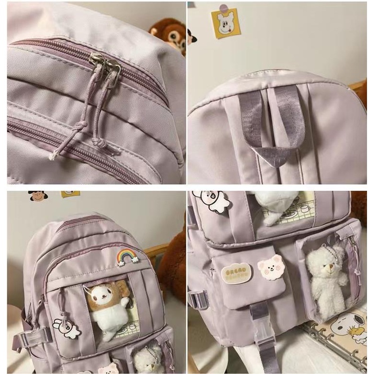 Ba Lô Học Sinh Thời Trang Hàn Cho Nữ