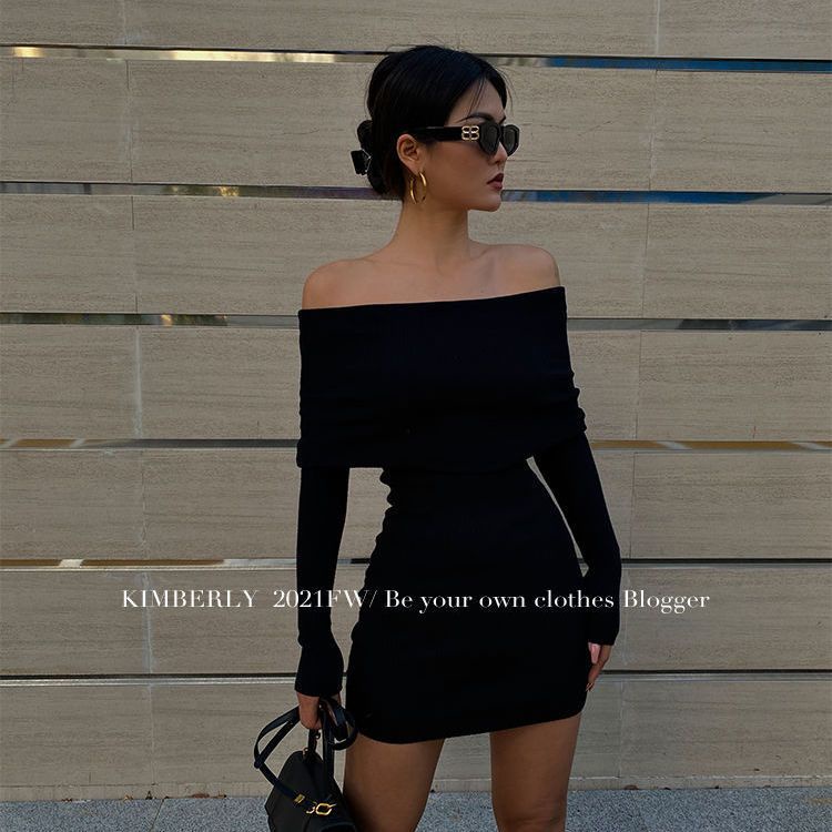 Đầm Giáng Sinh Tay Dài Hở Vai Plus Size Cho Nữ