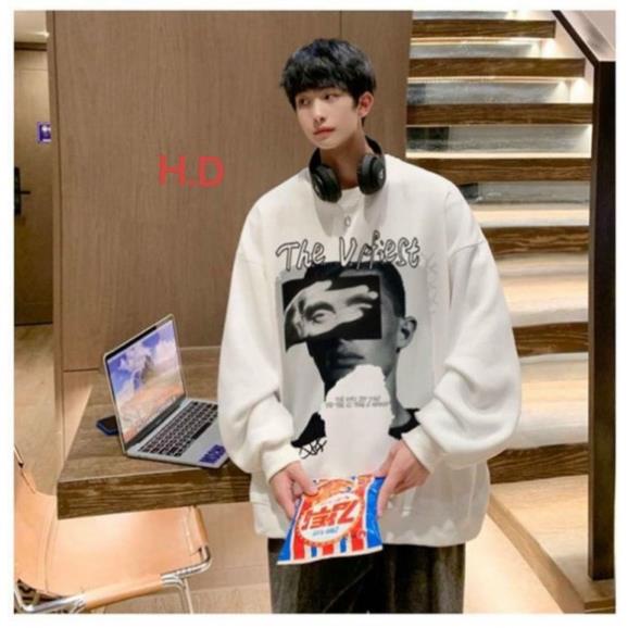 Áo Sweater cổ tròn dài tay VIFIEST  thun hoodie form rộng UlzzangChất nỉ cotton đẹp Không Bai xù Trend