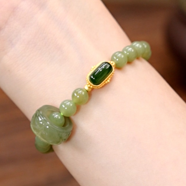 Vòng Tay Chạy Bộ Phong Cách Trung Hoa Sang Trọng Trọng Nhẹ Nhàng Niche Jasper Extravagant Làm Quà Tặng Lễ Tình Nhân Cho Mẹ Và Con Gái